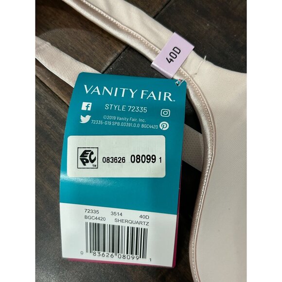 Body Caress Full Coverage Wireless Bra Sheer Quartz Sz 40D Lounge Intimate NWT - Picture 6 of 10